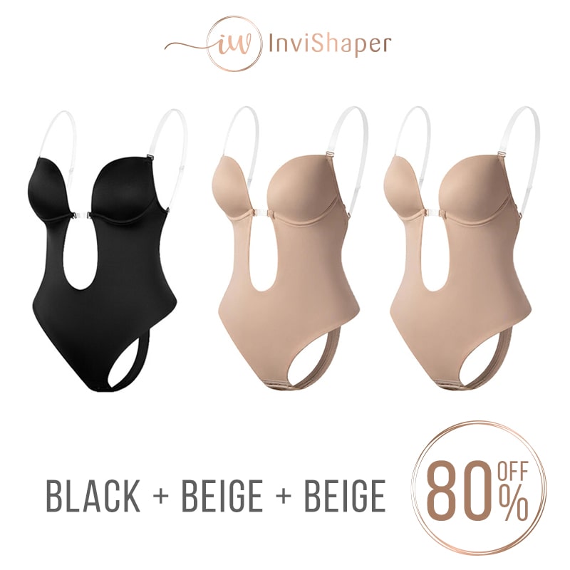 InviShaper - Plunge Backless Body Shaper Bra