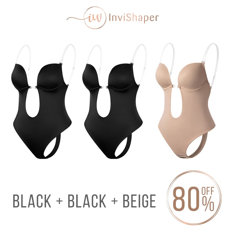 InviShaper - Plunge Backless Body Shaper Bra