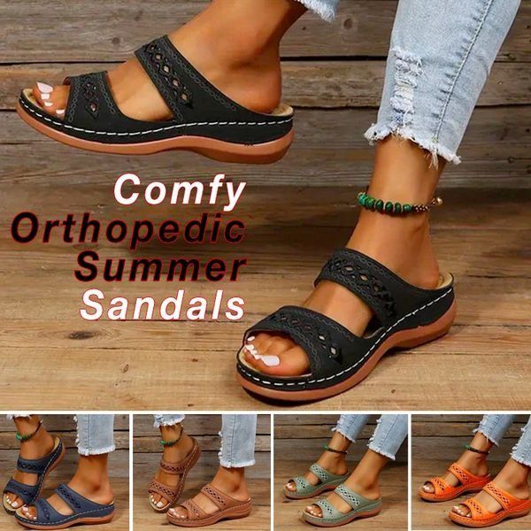 [#1 TRENDING SUMMER 2023] Arch Support Orthopedic Wedge Sandals 2023-[MOTHER'S DAY 49% OFF]