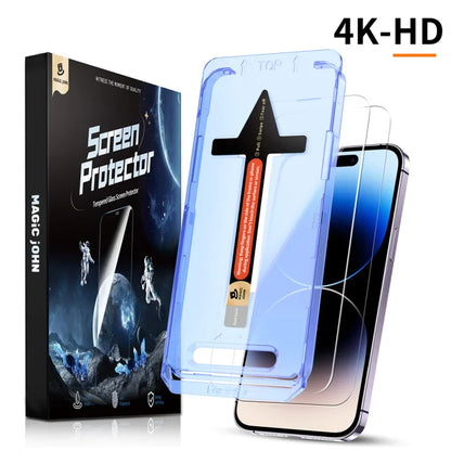 For Samsung S24/S23/S22 Series Tempered Glass Screen Protector + Quick Installation Tool