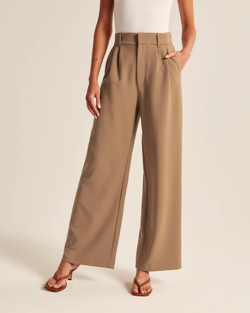 HIGH WAIST TAILORED WIDE LEG PANTS - Last Day 50%OFF