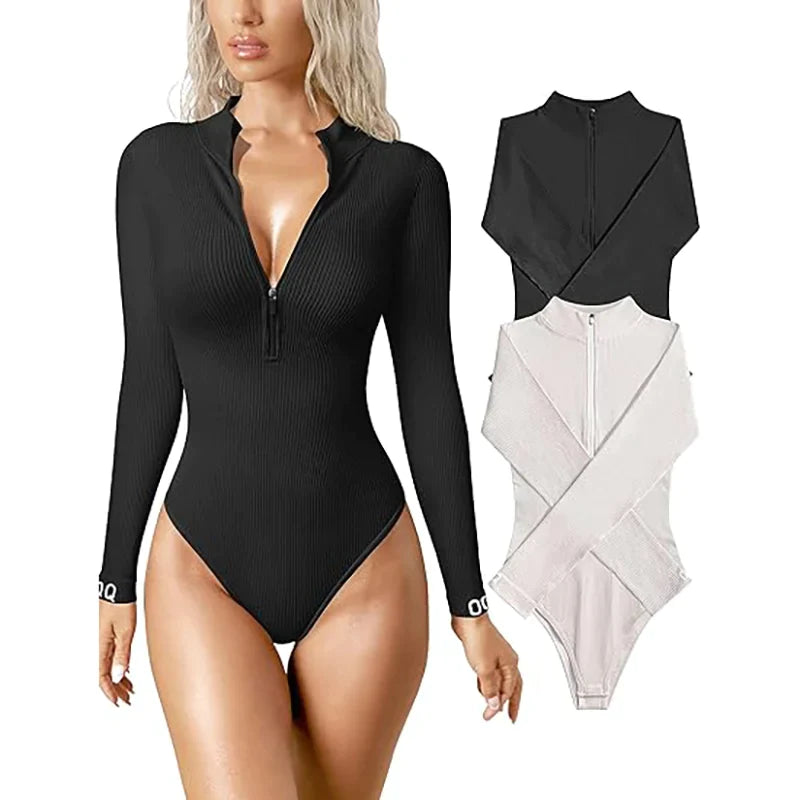 Snatched Zip-Up Bodysuit