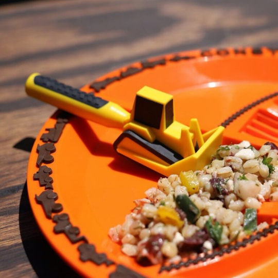 Constructive Eating Construction Combo with Utensil Set and Plate - Perfect Christmas Gifts