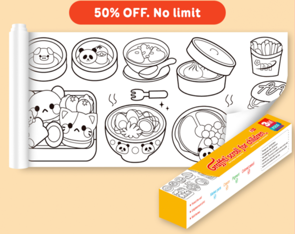 DIY Oversize Coloring Rolls – Easter Promo 80% OFF