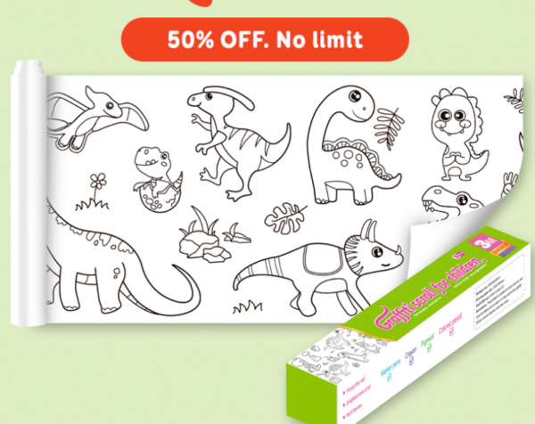 DIY Oversize Coloring Rolls – Easter Promo 80% OFF