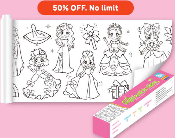 DIY Oversize Coloring Rolls – Easter Promo 80% OFF