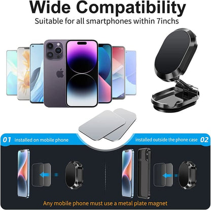 Hot Sale 2022 - New Alloy Folding Magnetic Car Phone Holder