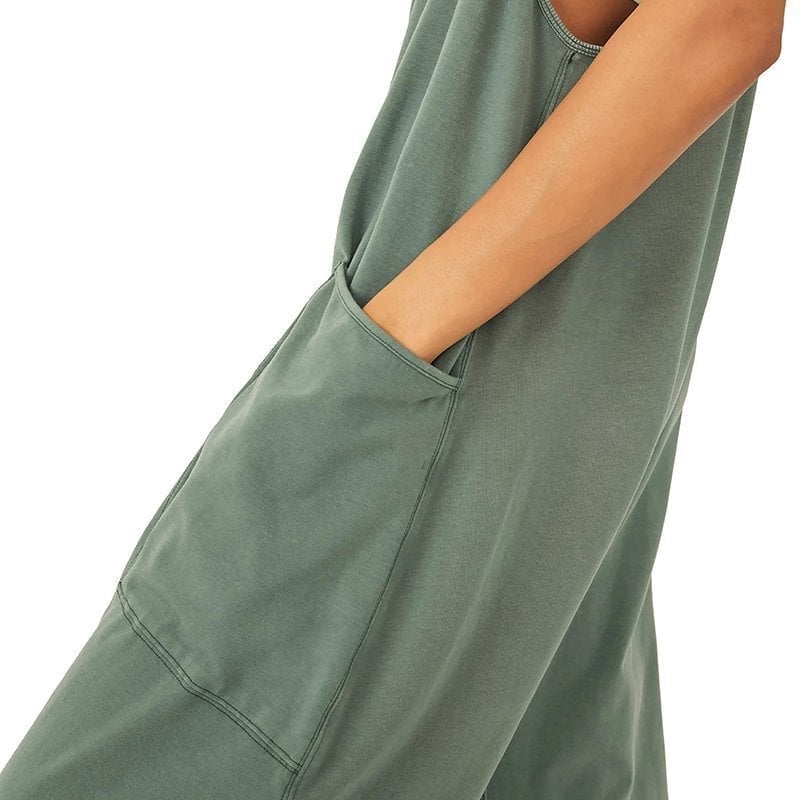 LAST DAY 49% OFF - Wide Leg Jumpsuit with Pockets (Buy 2 Vip Shipping)