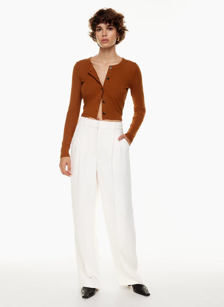 HIGH WAIST TAILORED WIDE LEG PANTS - Last Day 50%OFF