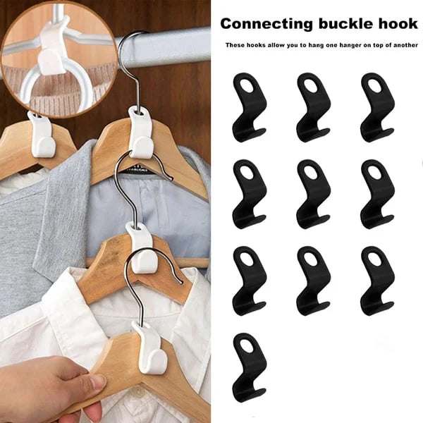 Intellectp - Space-Saving Clothes Hanger Connector Hooks