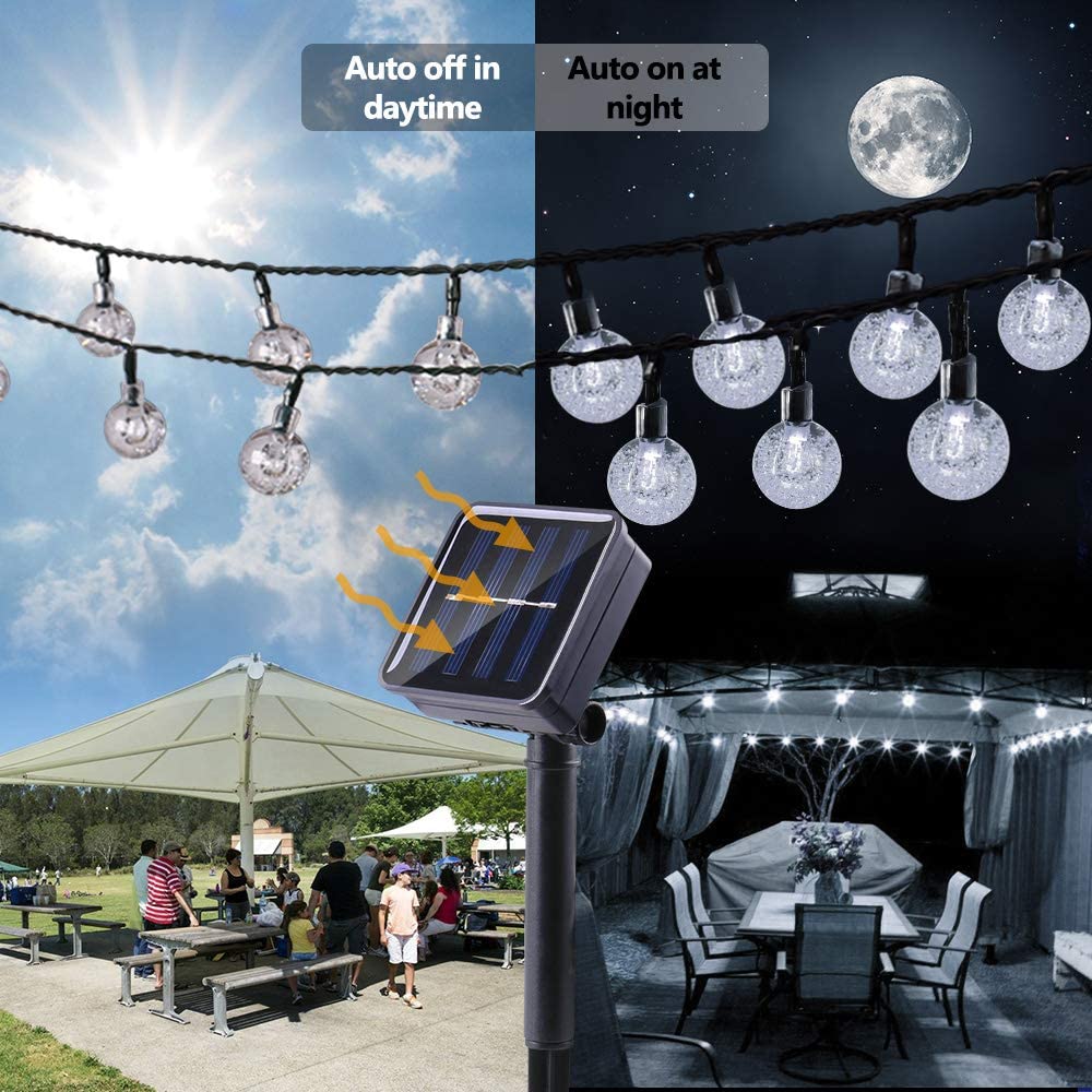 Waterproof Solar Powered LED Outdoor String Lights - Last Day 70% OFF