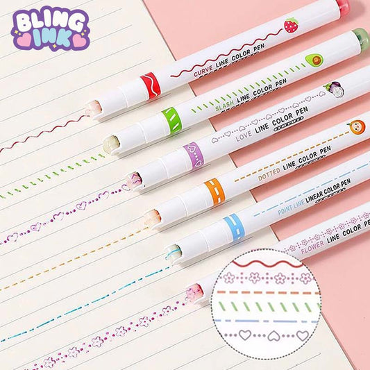 BlingInk - Curved Highlighter Pen