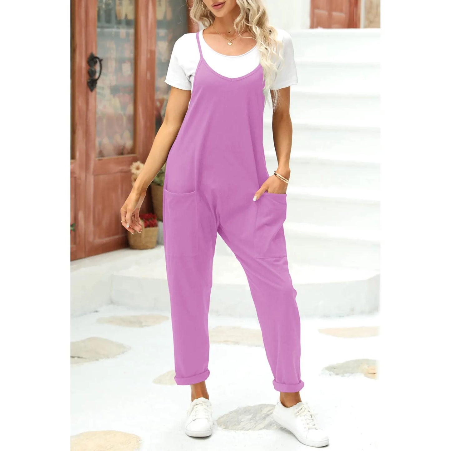 Womens Casual Wide Leg Jumpsuit (Buy 2 Vip Shipping)