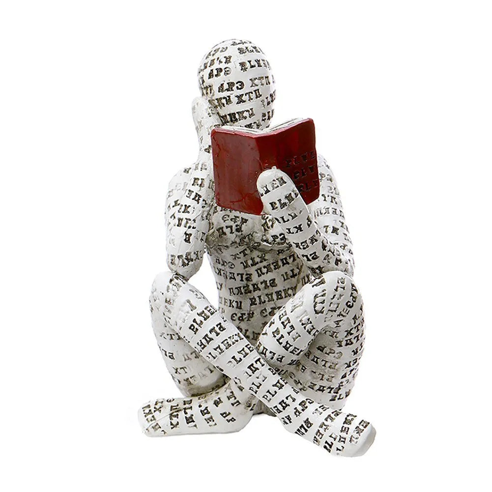 Nordic Modern Reading Woman Statue