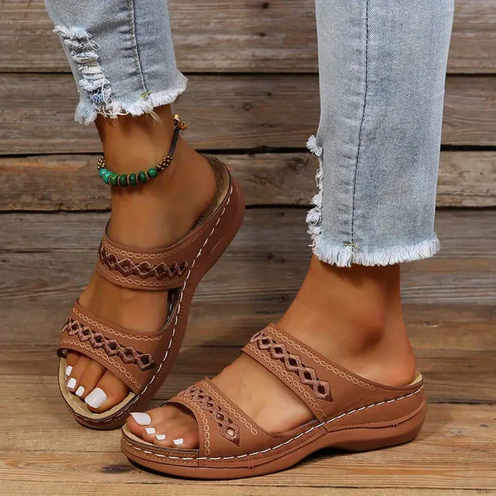 [#1 TRENDING SUMMER 2023] Arch Support Orthopedic Wedge Sandals 2023-[MOTHER'S DAY 49% OFF]