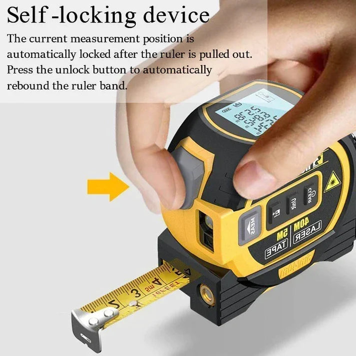 REBANB 3-IN-1 DIGITAL LASER MEASURING TAPE