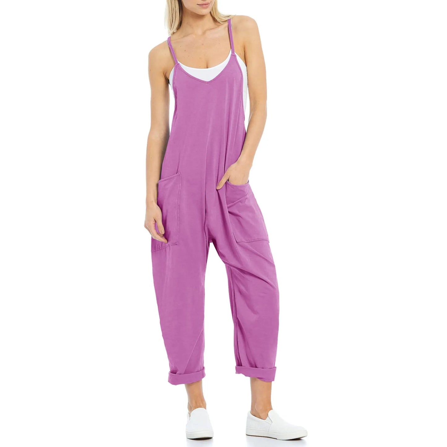 Womens Casual Wide Leg Jumpsuit (Buy 2 Vip Shipping)