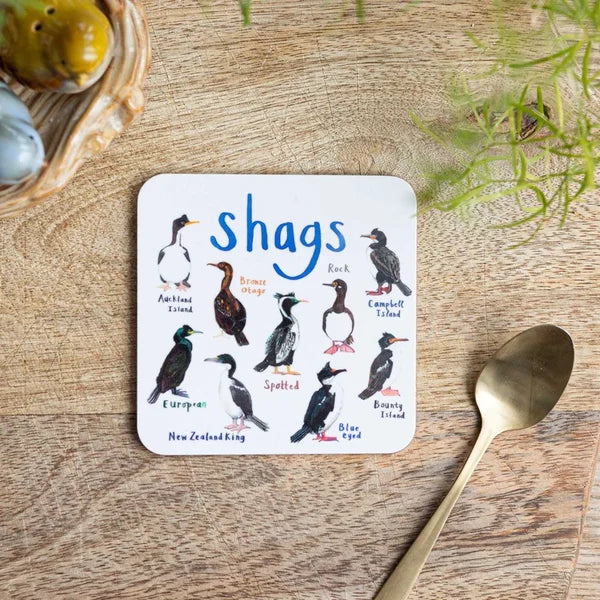 Set of 6 Bird Pun Coasters - Last Day 70% OFF