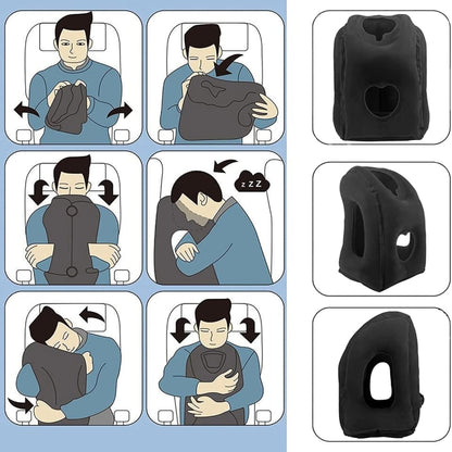 leosporr Inflatable Travel Pillow--Buy 2 Vip Shipping Last Day Special Sale 49% OFF